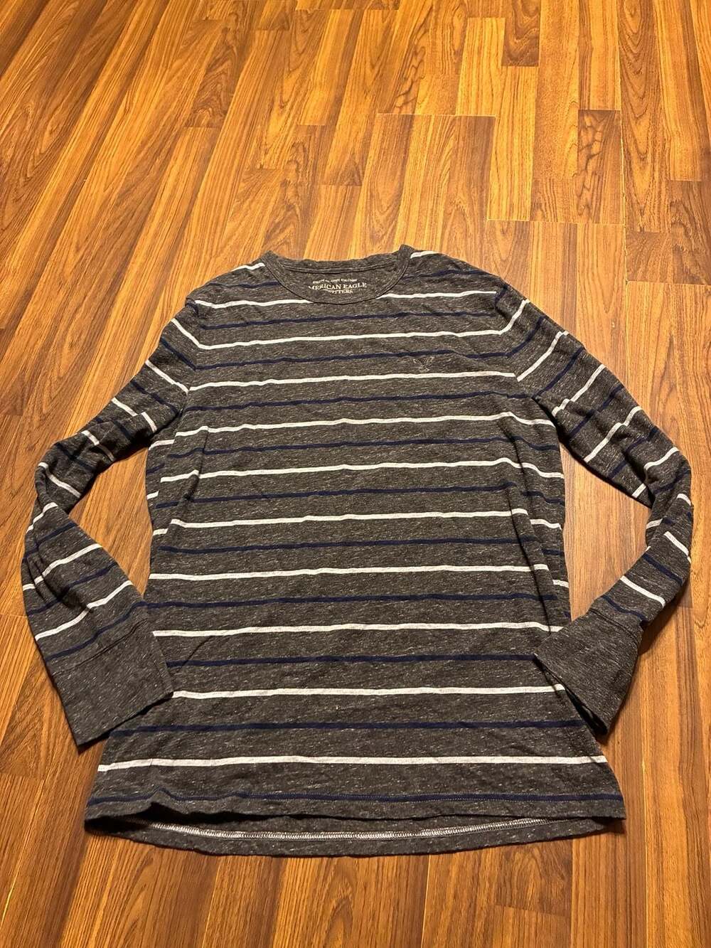 American Eagle Outfitters Athletic Fit Striped Long Sleeve Tee